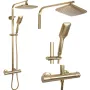 Душовий гарнітур REA TOM BRUSHED GOLD матове золото з термостатом — Photo 6