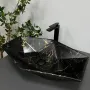 Умивальник (раковина) VBI VENEZIA MARBLE BLACK MATT накладний — Photo 6