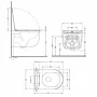 Унітаз підвісний Qtap Taurus Ultra Quiet 515×360×350 мм, Matt Black, з сидінням Slim Duroplast / Soft-close / Quick Release QTTAU28BLM50504 — Photo 10