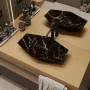 Умивальник (раковина) VBI VENEZIA S MARBLE BLACK MATT накладний — Photo 6