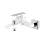 Змішувач для ванни Qtap Gemini (з душовим гарнітуром) QTGEM259CRW45683 Chrome/White — Photo 2