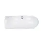 Комплект Qtap Leo: Раковина підвісна овальна ліва 430x290x140 мм White + Донний клапан PU02O — Photo 8