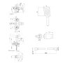 Комплект змішувачів для душу Qtap Nihonto Black Matt QTNH4022101CB+QTNH1022101CB з лійкою, шлангом та кронштейном — Photo 10