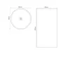 Раковина моноблок MIXXUS PREMIUM ELLIPSE-1101 460х460х855mm з переливом (MP6573) — Photo 5