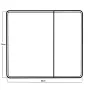 Дзеркальна шафка Mixxus Premium Olivary CM01-80x70x13 з LED Touch, димером, регулятором яскравості (MI8296) — Photo 23