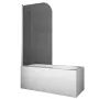 Шторки скляні на ванну Koer SR BS01-80x140-TR-01 прозоре скло 6мм, хром (KR5400) — Photo 19