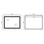 Дзеркало Mixxus WARM MR02-90x70 з Led Touch, Anti-fog, димером, регулятором яскравості, годинником (MI6673) — Photo 25