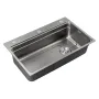 Мийка з нержавіючої сталі Mixxus MS6846-Set-01 Micro Decor Graphite (3.0/0.8) комплект  (графіт) (MI8388) — Photo 4