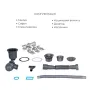 Комплект Lidz Handmade H7849L Мийка для кухні інтегрована крило зліва Brushed у комплекті з дозатором + Lidz K01G Корзина для кухонної мийки — Photo 13