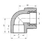 Кут ВР 25x3/4F PPR Koer K0115.PRO (KP0137) — Photo 3