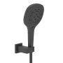 BILOVEC душовий гарнітур (лійка, тримач, шланг PVC), чорний матовий — Photo 3