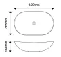 Раковина накладна MIXXUS PREMIUM WAVE-0106 MARBLE 620х360х160mm (MP6560) — Photo 9