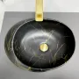 Умивальник (раковина) VBI VALIANO MARBLE BLACK MATT накладний — Photo 10