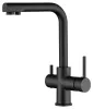 IMEX MARSELLA BLACK MATT Змішувач для кухні з підключенням фільтрованої води, чорний матовий — Photo 3