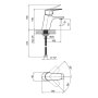 Змішувач для раковини Lidz (CRM) 19 46 001F — Photo 7
