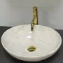 Умивальник (раковина) VBI PARMA LIGHT STONE GLOSSY накладний — Photo 7