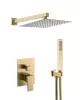 Душова система VBI LORENO BRUSHED GOLD прихованого монтажу — Photo 2