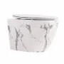 Унітаз підвісний Robin Ultra Quiet 490×365×325 мм, Marble, з сидінням Slim Duroplast / Soft-close / Quick Release QT13332381АSMR Qtap — Photo 8