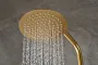 IMEX MONZA BRUSHED GOLD Душова колона з термостатом TURN CLEAN, PVD матове золото — Photo 10