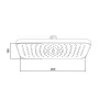Лійка для верхнього душу Qtap Hlavova 260x180 мм прямокутна QTHLA107BLM45786 Black Matt — Photo 6