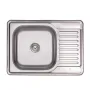 Кухонна мийка Lidz 6950 0,8 мм Micro Decor (LIDZ6950MDEC) — Photo 7
