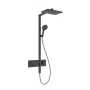 RAINDANCE ALIVE Q душова система Showerpipe 210/340, 1jet, з термостатом, шліфованний чорний хром — Photo 4