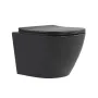 Унітаз підвісний Robin Ultra Quiet 490×365×325 мм, Anthracite, з сидінням Slim Duroplast / Soft-close / Quick Release QT13332381АSAN Qtap — Photo 2