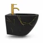 Підвісне біде VBI VULCANO BLACK MARBLE MATT — Photo 8