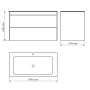  тумба + умивальник VILLEROY&amp;BOCH FINION, 100см, білий матовий — Photo 5