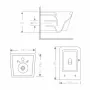 Унітаз підвісний Qtap Crow Ultra Quiet 485×340×290 мм, Matt Black, з сидінням Slim Duroplast/ Soft-close/ Quick Release QT05335171MB — Photo 3