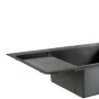 Мийка для кухні інтегрована Lidz Handmade Max 500 H7849BL Brushed Black PVD, 3,0/1,0 мм, крило зліва, збільшена чаша LDH7849ВLBRUBLM49465 — Photo 15