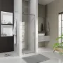 Душові двері відкривні, одноелементні Line Pro 800 мм, chrome, скло 6мм clear — Photo 7