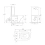 Бачок до унітазу-компакту Mixxus Ellipse-0403-T3 Tank 640х360х835 зі зливною арматурою (MI8318) — Photo 8