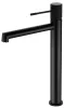 IMEX LINE BLACK MATT Змішувач для умивальника високий, чорний матовий — Photo 3