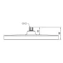 Лійка для душу стельова Koer KP-0402-01-OH 310x200мм (KR4984) — Photo 3