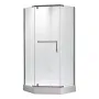 Душова кабіна з низьким піддоном Mixxus LINES SCT01-90x90x198-TR Graphite NEW прозоре скло 6мм (MI8429) — Photo 10