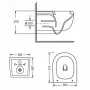 Унітаз підвісний Qtap Taurus Ultra Quiet 515×360×350 мм, White, з сидінням Slim Duroplast / Soft-close / Quick Release QTTAU26W49116 — Photo 7