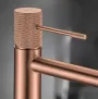 IMEX LINE BRUSHED ROSE GOLD Змішувач для умивальника, PVD матове рожеве золото — Photo 4