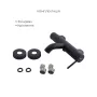 Комплект для ванни Qtap Robin Black: Змішувачі QTROB3060102B+QTROB1060M102B+Тримач QT829910842854OB+Шланг QT054BL43074+Лійка QTRUC125BLM45776 — Photo 12