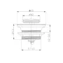 Донний клапан для ванни Koer PW-06-01 1 1/2'' автоматичний СLICK-СLACK (Колір хром) (KR5799) — Photo 10