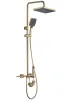 Душовий гарнітур REA HELIX BRUSHED GOLD матове золото з виливом — Photo 18