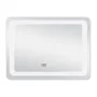 Дзеркало Qtap Mideya  800x800 з LED-підсвічуванням Touch,  з антизапотіванням, з годинником, димером, рег. яскравості  QT2078NCF8080W — Photo 8