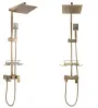 Душовий гарнітур REA JACK BRUSHED GOLD матове золото з виливом * — Photo 7