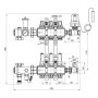 Колекторна група Icma 3/4&quot; 3 виходи, з витратоміром №A3K013 — Photo 3