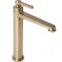 Змішувач для раковини (умивальника) REA MONACO BRUSHED GOLD високий — Photo 4