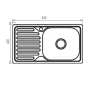 Мийка кухонна Zerix Z7642-08-180MD (micro decor) (ZS0573) — Photo 4