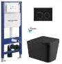 Інсталяція KollerPool AQUA LINE + TWIST Black панель змиву + підвісний унітаз KVADRO Black matt з сидінням Soft-close ( змив Tornado ) — Photo 10
