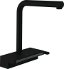 AQUNO SELECT M81 змiшувач для кухнi, одноважiльний, 250, з витяжним виливом, 2jet, sBox, чорний матовий — Photo 2