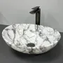 Умивальник (раковина) VBI PARMA STATUARIO BLACK VEINS GLOSSY накладний — Photo 4