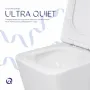 Унітаз підлоговий Qtap Crow Ultra Quiet безобідковий з сідінням Soft-close QTCRO27W51028 — Photo 14